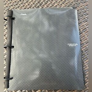 Mead Five Star 2in1 Binder Folder - Black